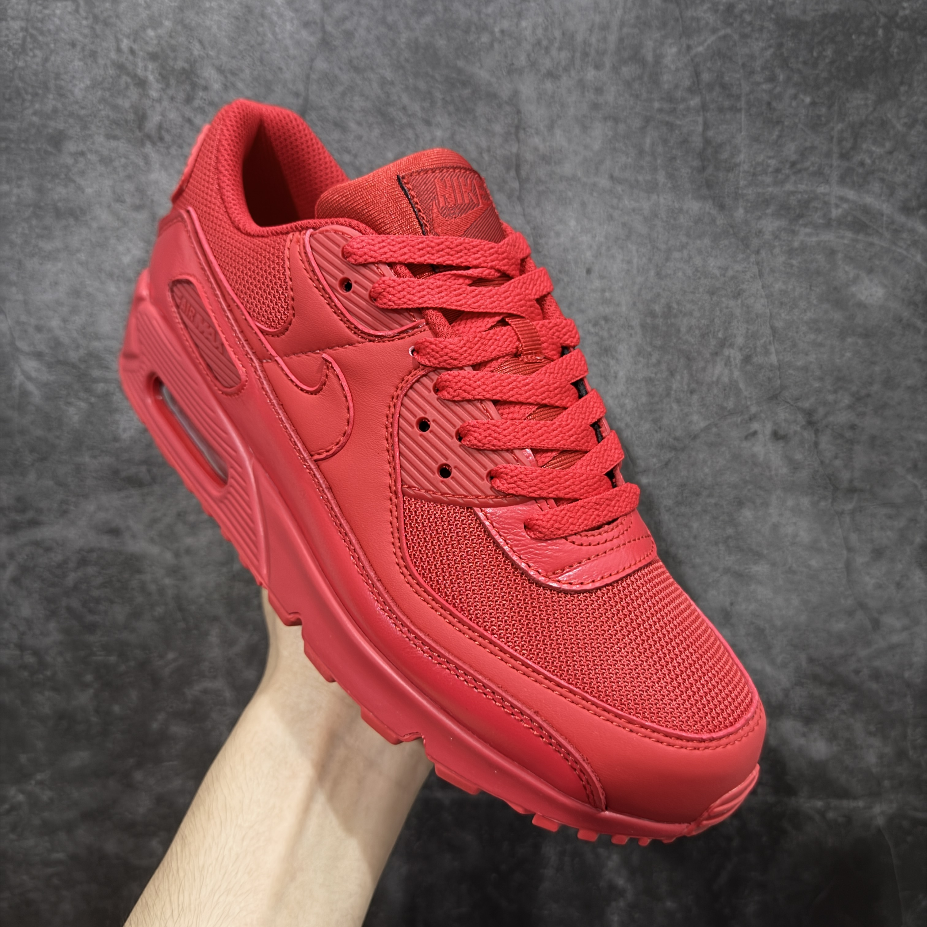Nike Air Max 90 低筒 复古 网布防滑 运动鞋 休闲鞋 球鞋 男鞋 波鞋 红色A5 CZ7918-600