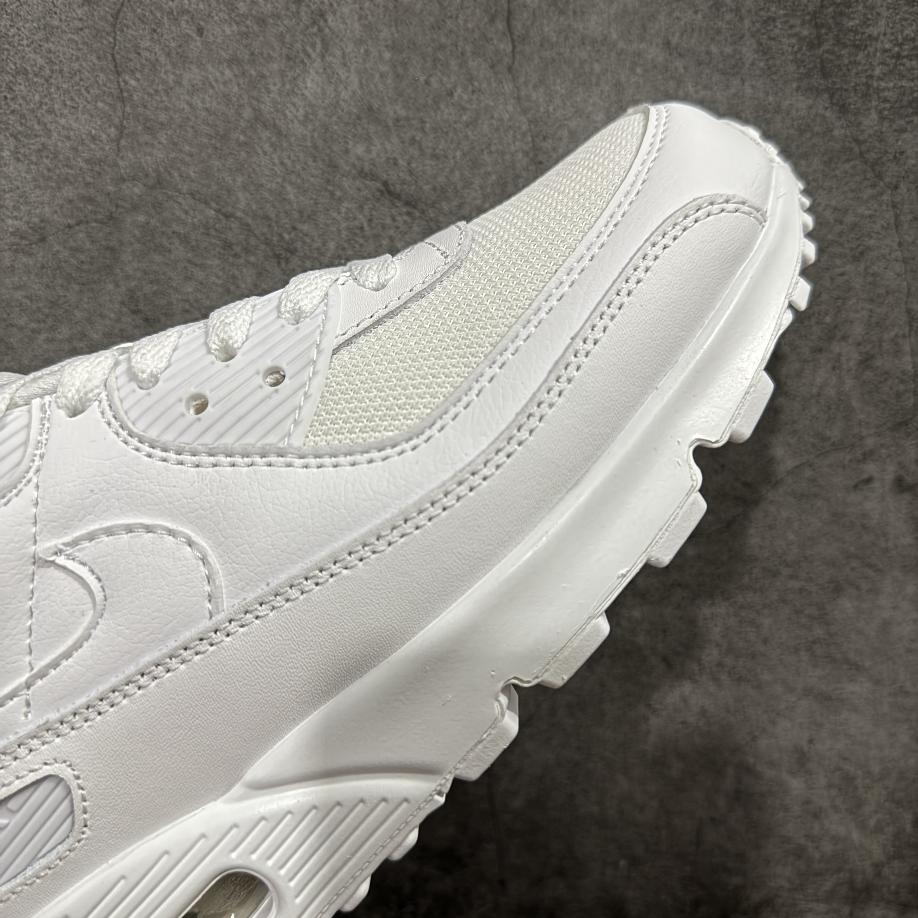 Nike Air Max 90 低筒 复古 网布防滑 运动鞋 休闲鞋 球鞋 男鞋 波鞋 全白A5 CN8490-100