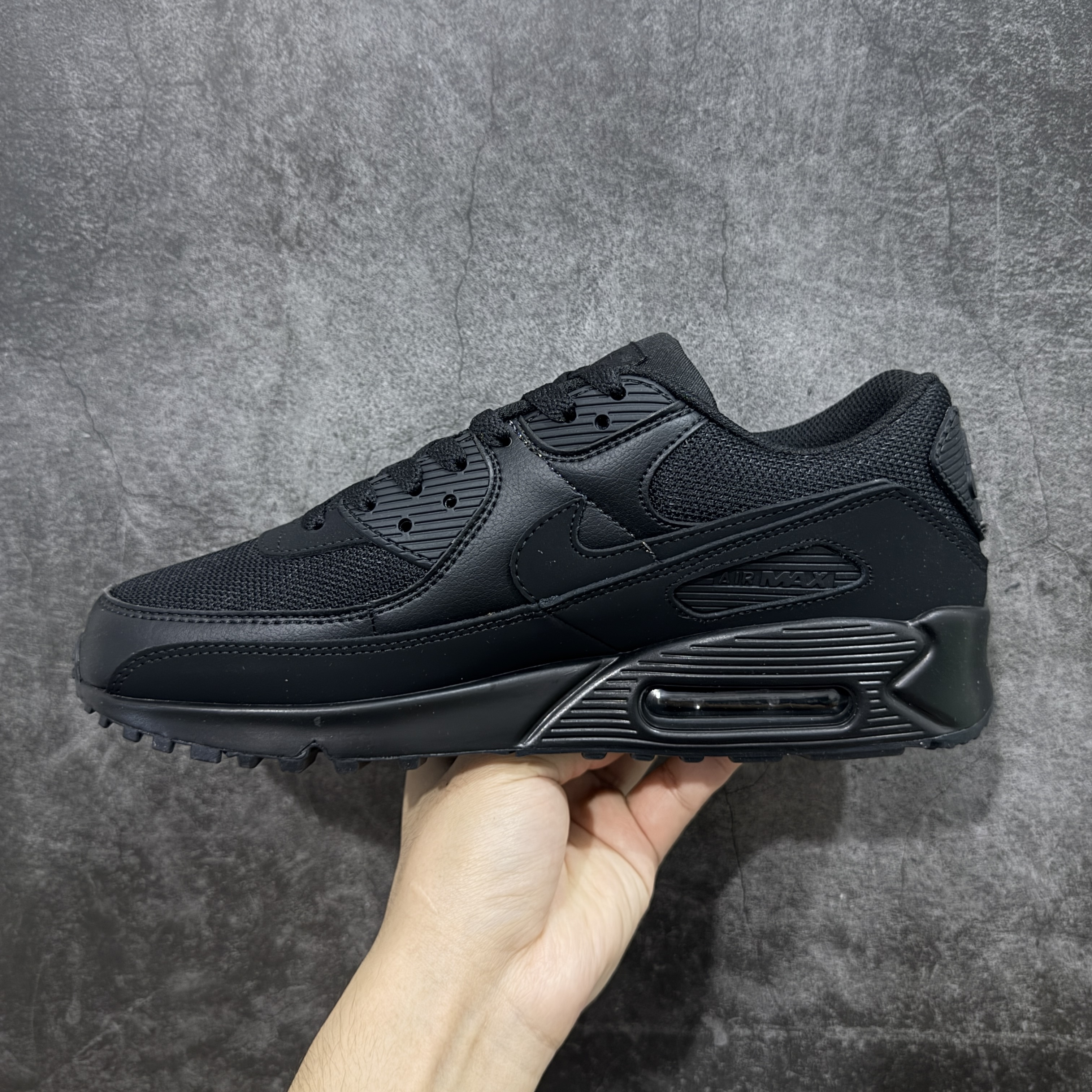 Nike Air Max 90 低筒 复古 网布防滑 运动鞋 休闲鞋 球鞋 男鞋 波鞋 黑武士 A5 CN8490-003