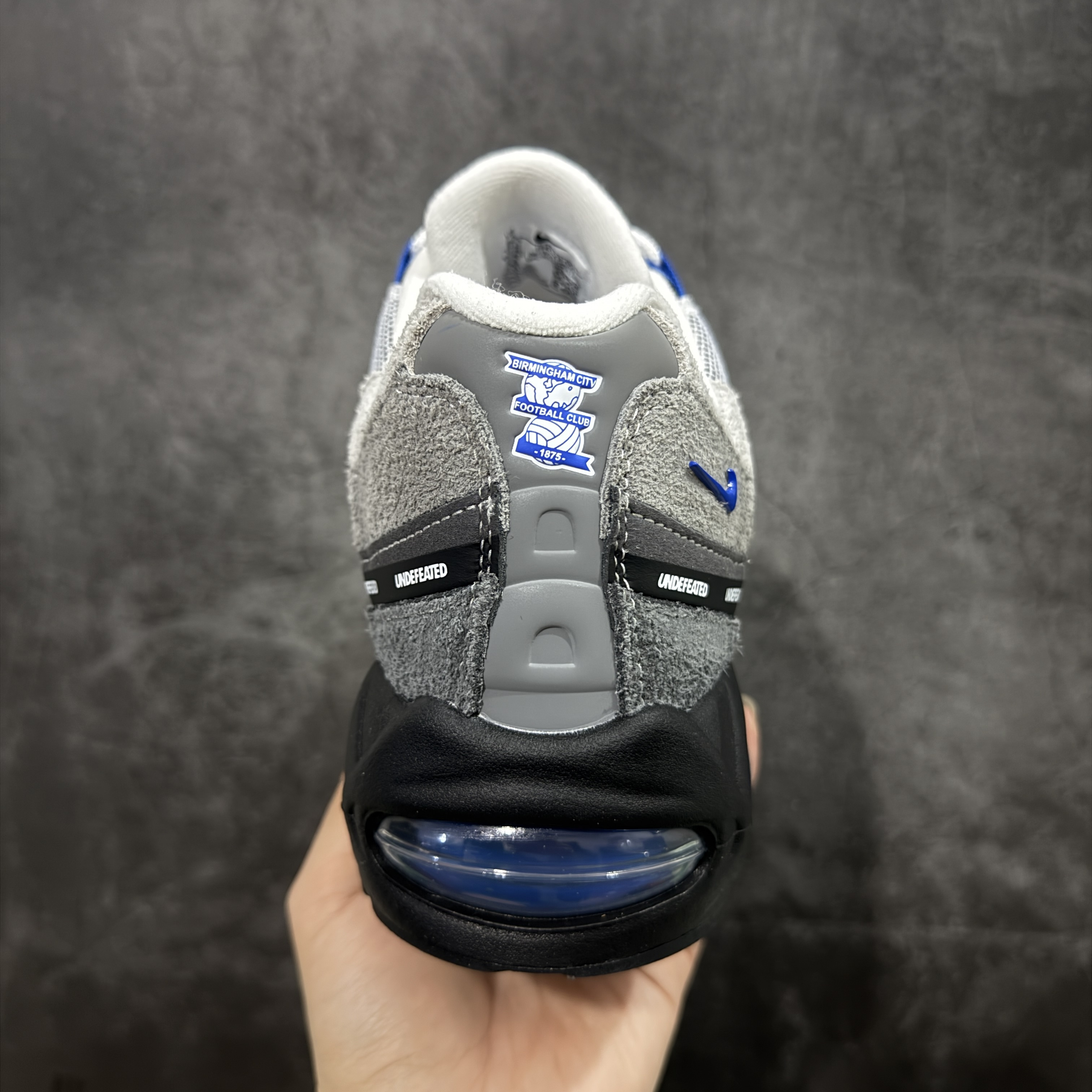 升级最终版UNDEFEATED Nike Air Max 95 低筒 网布防滑 运动鞋 休闲鞋 球鞋 男鞋 波鞋 灰蓝 IB4523-001