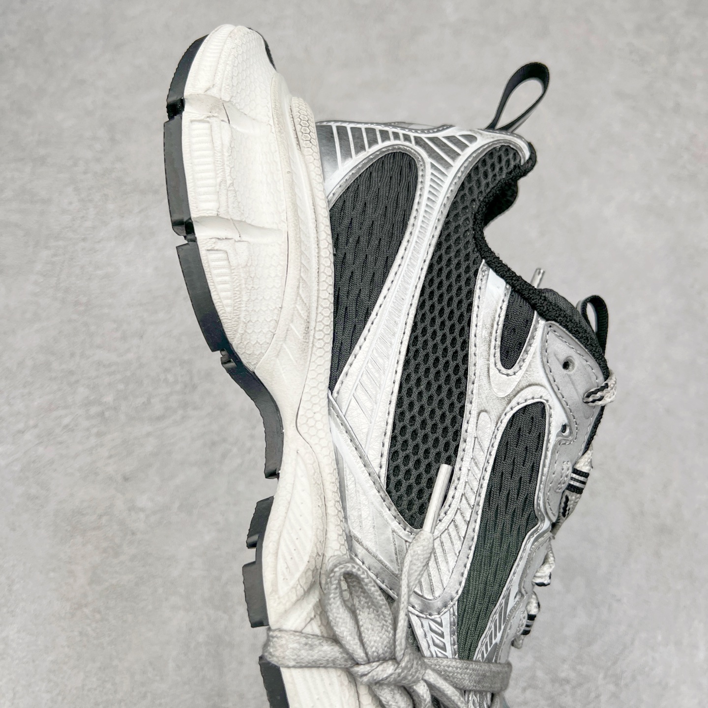 Balenciaga 巴黎世家 3XL 网布 系带 做旧 银灰白 低筒 老爹鞋 运动 复古板鞋 休闲鞋 男鞋 女鞋 
