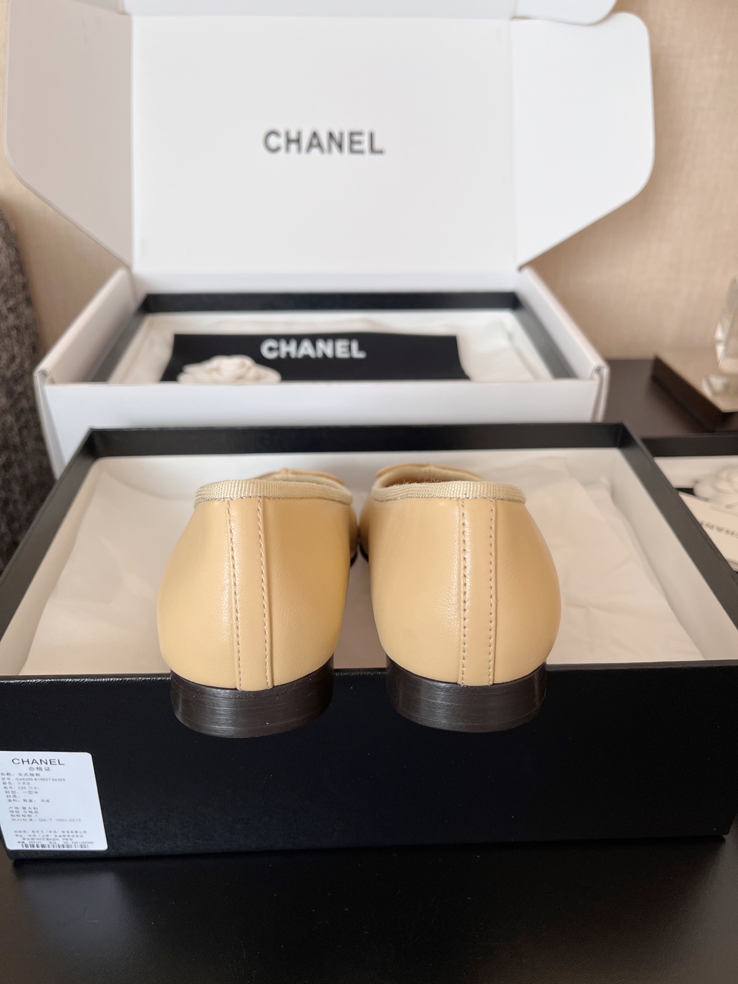 正确版 CHANEL 香奈儿  低筒简约 休闲单鞋 芭蕾鞋 女鞋 G02819 X01000 C0204