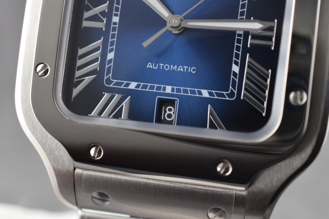 BV CARTIER卡地亚 山度士系列 自动机械机芯 罗马刻度 男表 39.8mm表盘 WSSA0013