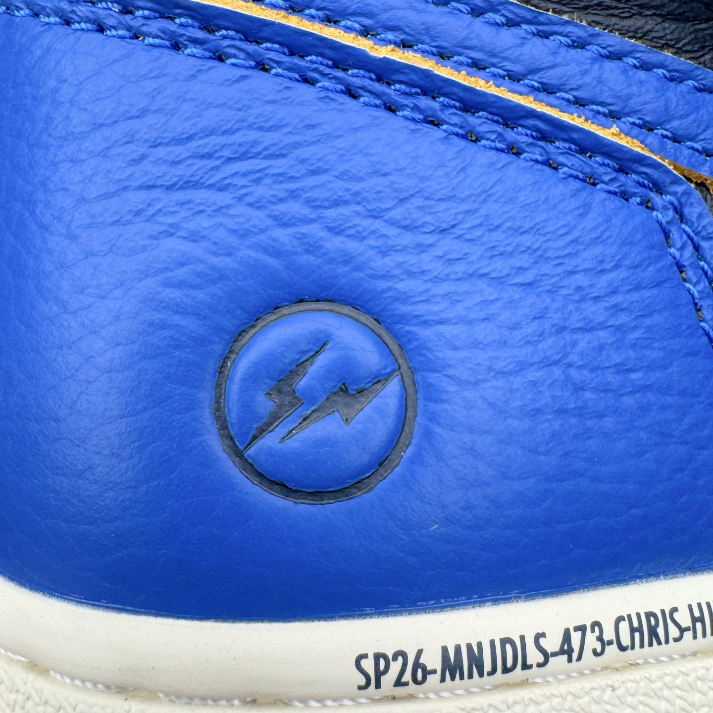 Union LA x Fragment Design x Air Jordan Retro High NRG  AJ1   高筒 球鞋 休閒鞋 板鞋 波鞋 潮鞋 男鞋女鞋  拼接 闪电黑蓝 IO7847-001