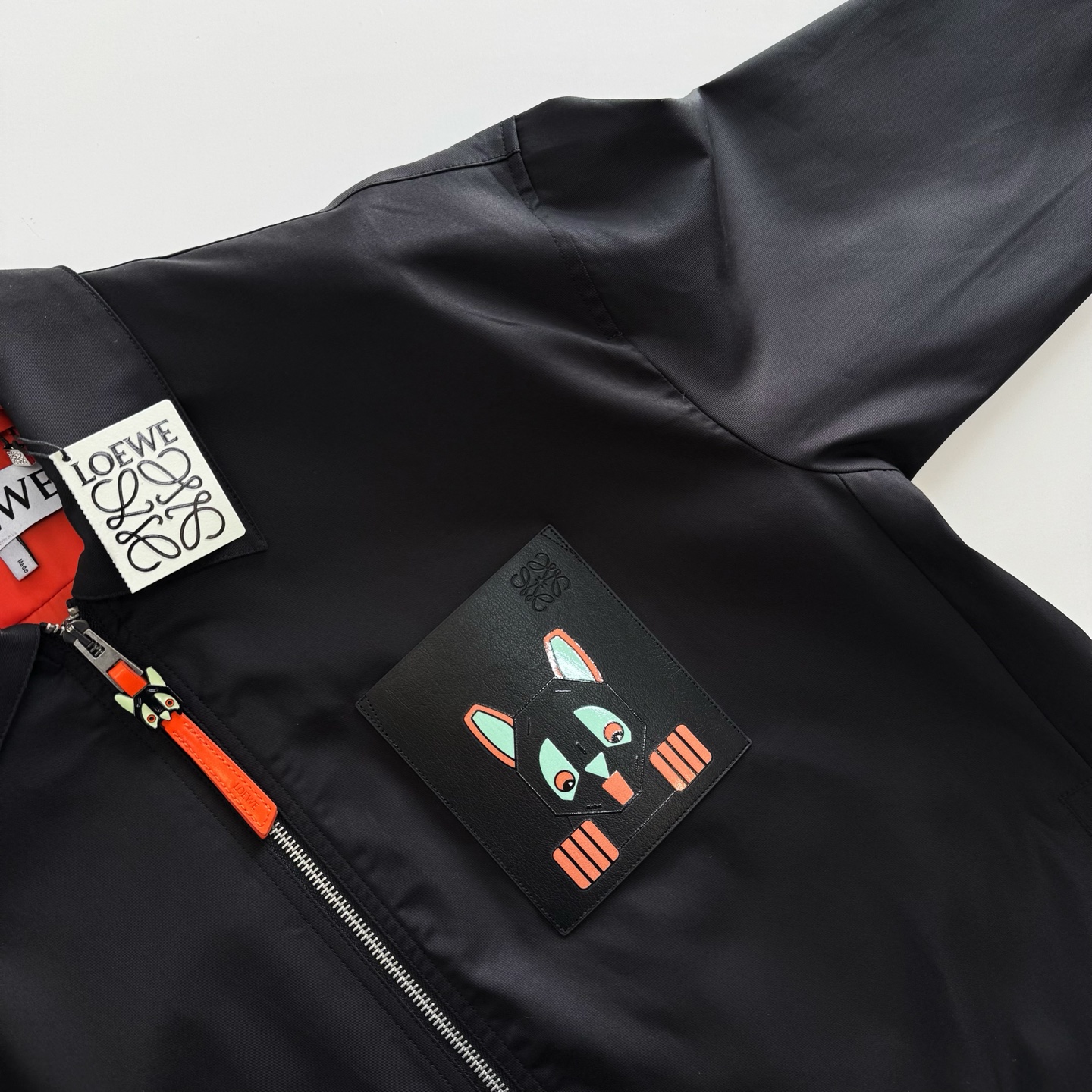 LOEWE Louis Wain 罗意威 怪趣小猫压印连帽卫衣 外套 长袖 黑色B5