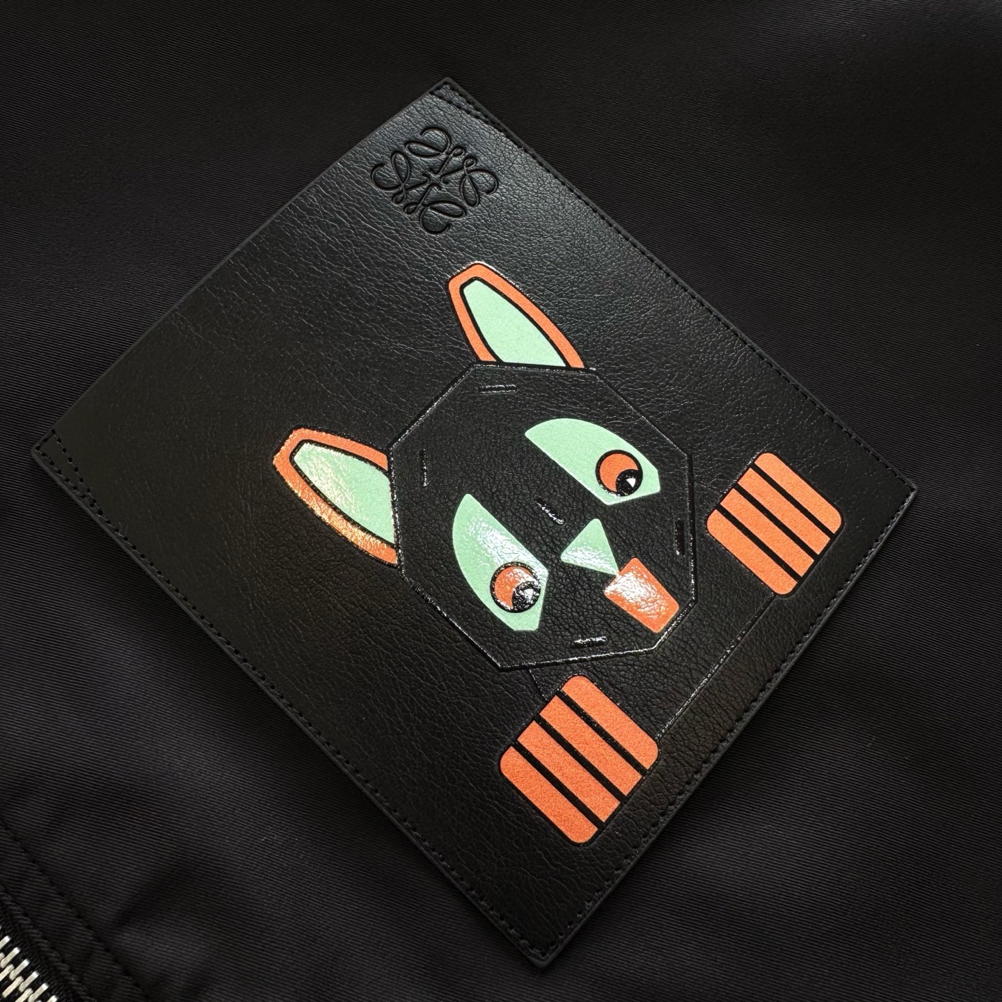 LOEWE Louis Wain 罗意威 怪趣小猫压印连帽卫衣 外套 长袖 黑色B5