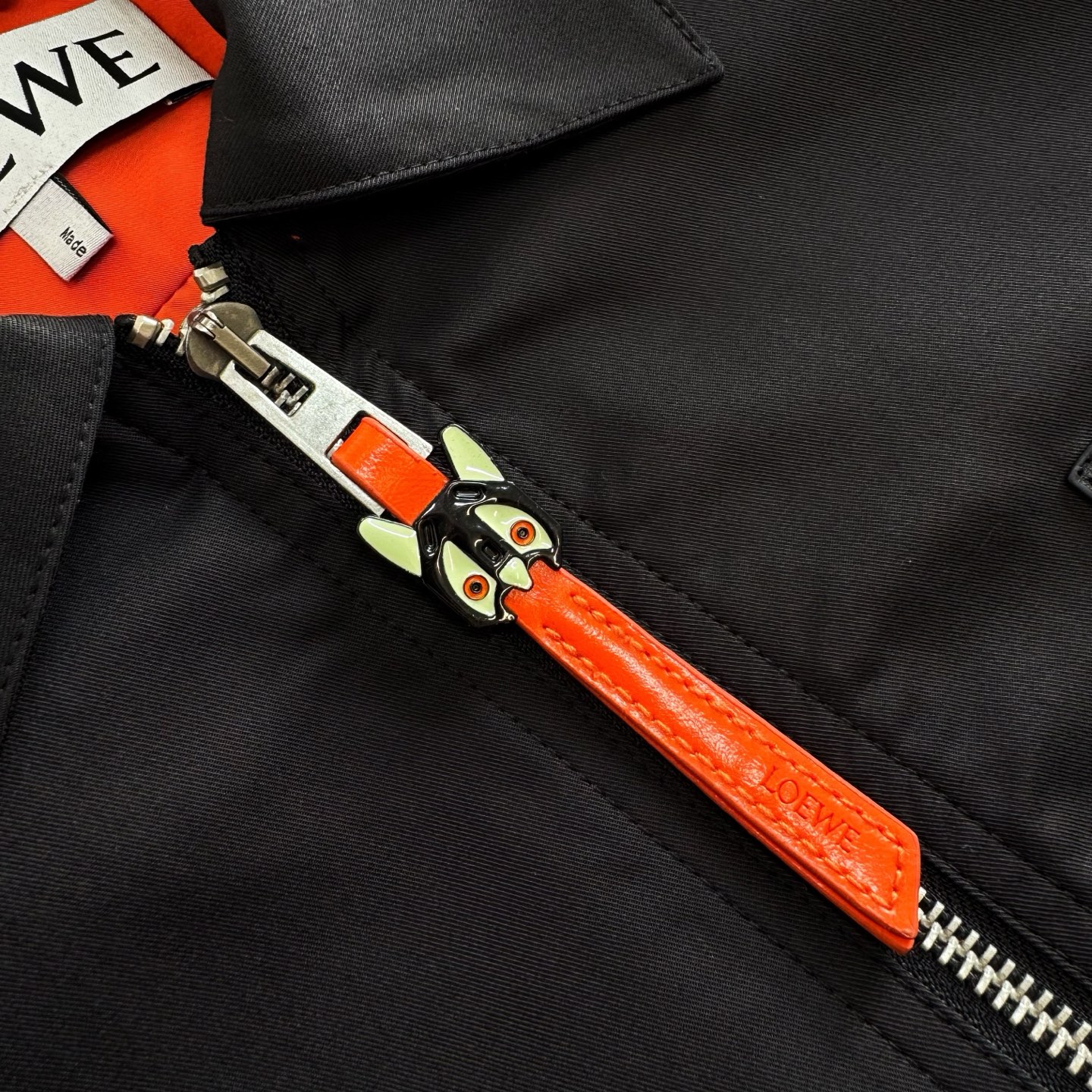 LOEWE Louis Wain 罗意威 怪趣小猫压印连帽卫衣 外套 长袖 黑色B5