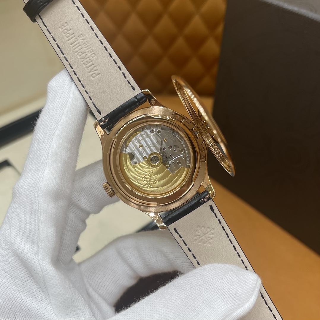  3K PATEK PHILPPE 百達翡麗 古典表CALATRAVA 自动机械 男表 39MM 玫瑰金 5527R-001（皮带可选黑色或者棕色）