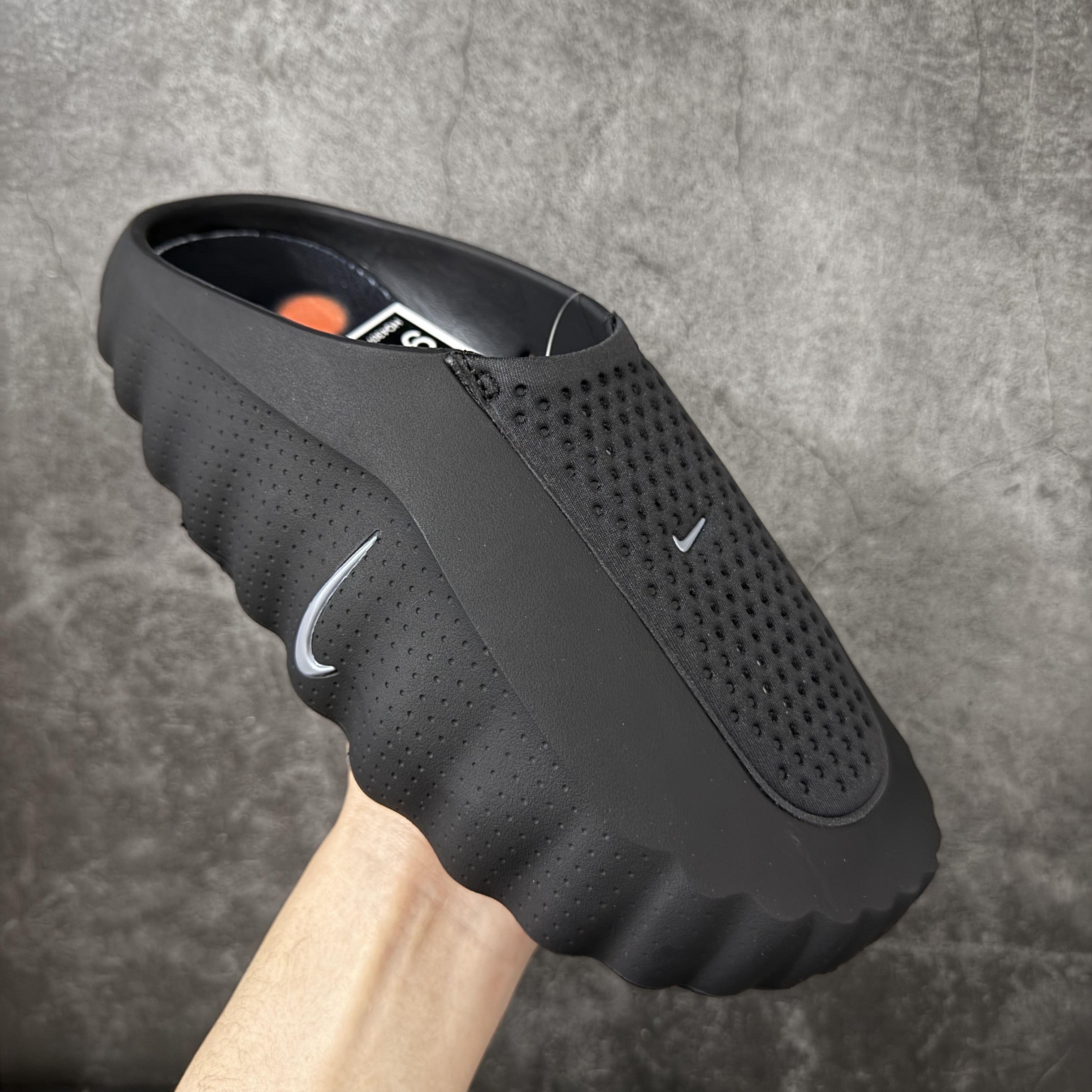 Nike Mind 001 按摩鞋 舒适柔软 包头 拖鞋男女同款 黑色 HQ4307-001