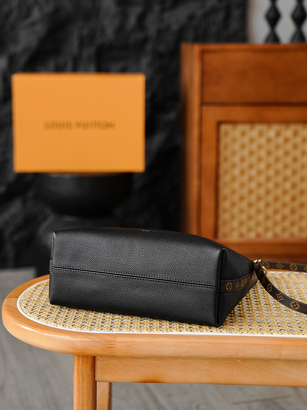 AS LOUIS VUITTON MULTIPASS 全钢五金 经典老花 印花 拉链 涂层帆布 手提 斜跨包 黑色 A0 M29195