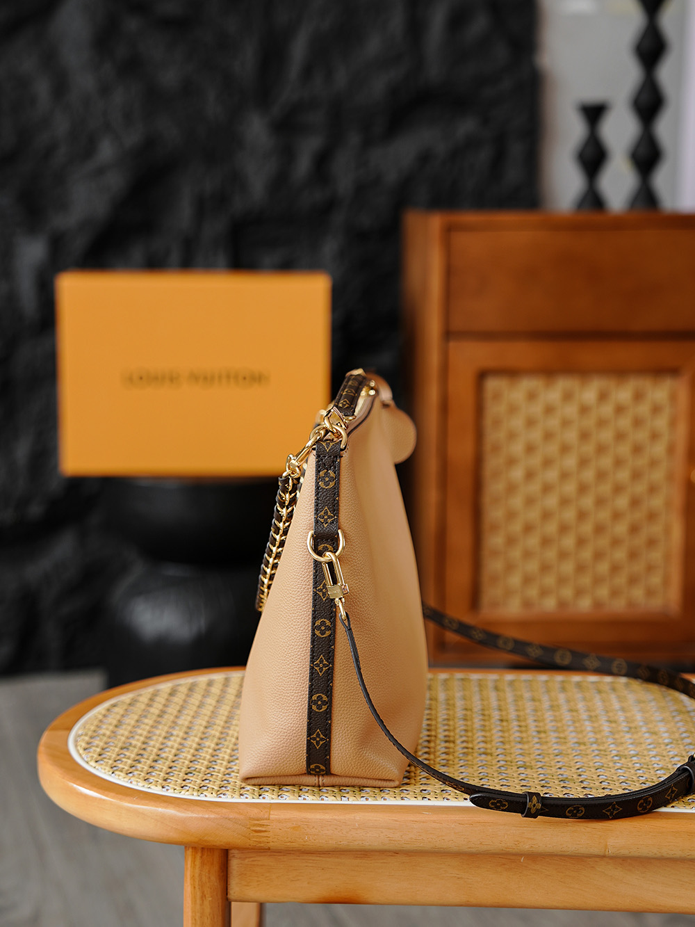 AS LOUIS VUITTON MULTIPASS 全钢五金 经典老花 印花 拉链 涂层帆布 手提 斜跨包 浅棕色 A0 M28029