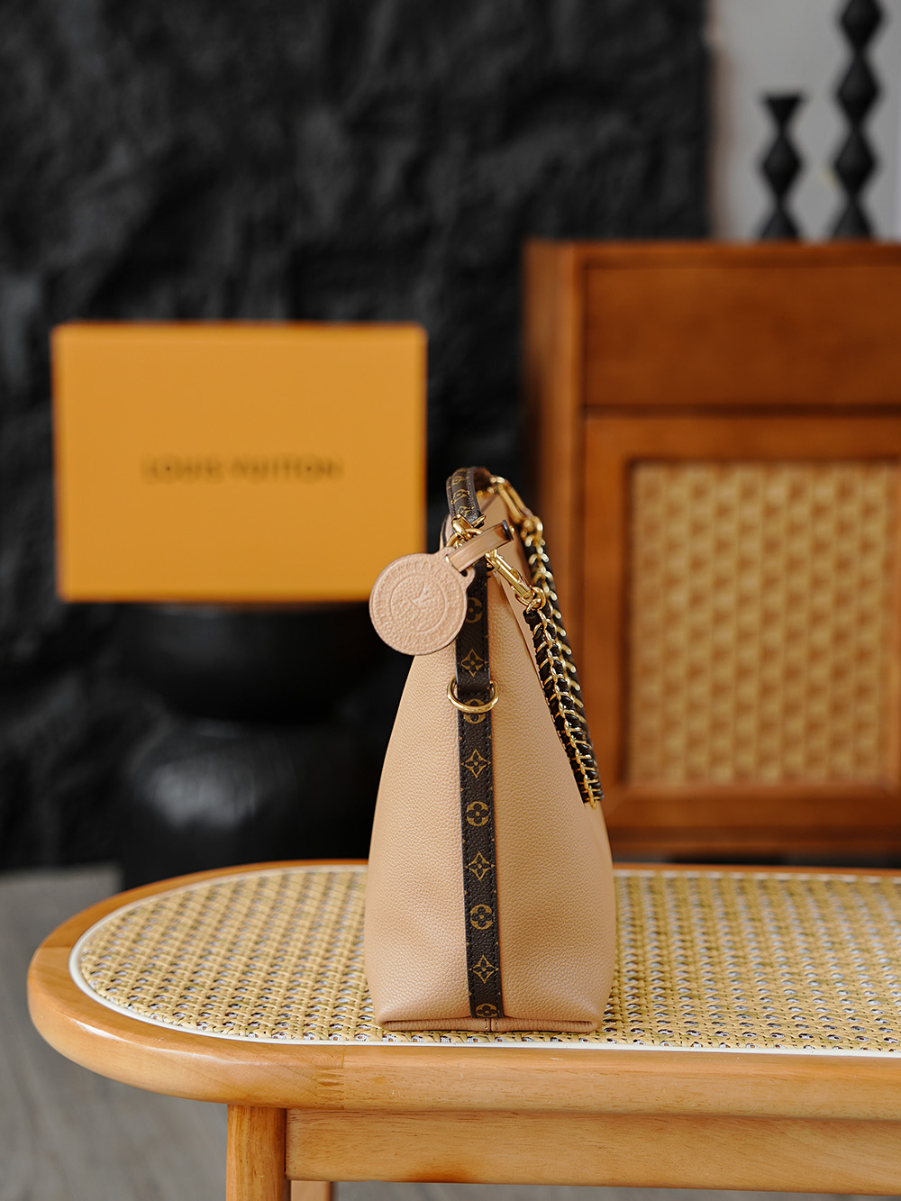 AS LOUIS VUITTON MULTIPASS 全钢五金 经典老花 印花 拉链 涂层帆布 手提 斜跨包 浅棕色 A0 M28029