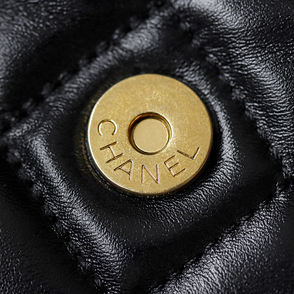 顶规 Chanel 香奈儿 HOBO 25S 嬉皮 头层皮 手提袋 斜挎包 包包  黑色  AS4323-B20567-94305