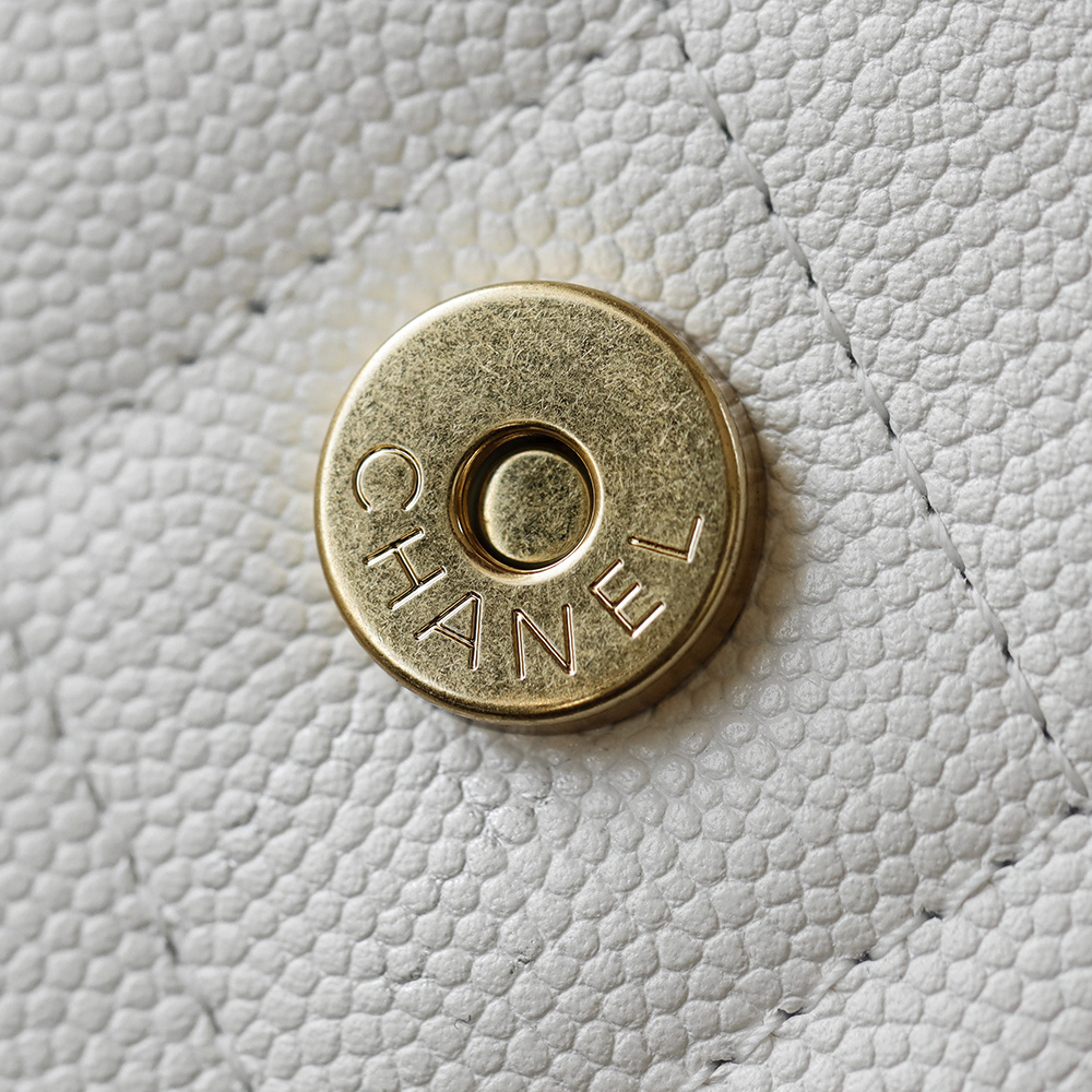 顶规 Chanel 香奈儿 25bag mini  26 金标双C  头层皮 手提袋 斜挎包 包包  白色 AS5631-B20304-U6544
