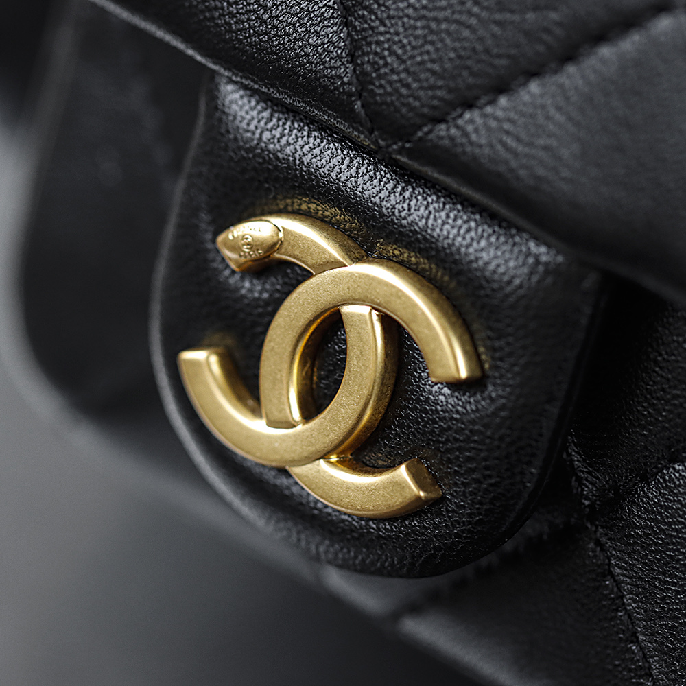 大号.顶规 Chanel 香奈儿 25C 嬉皮 头层皮 手提袋 斜挎包 包包  黑色  AS5339-B18791-94305