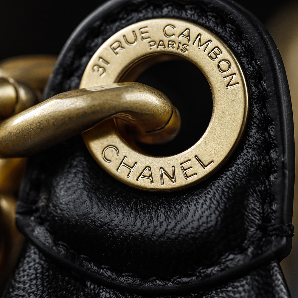 大号.顶规 Chanel 香奈儿 25C 嬉皮 头层皮 手提袋 斜挎包 包包  黑色  AS5339-B18791-94305