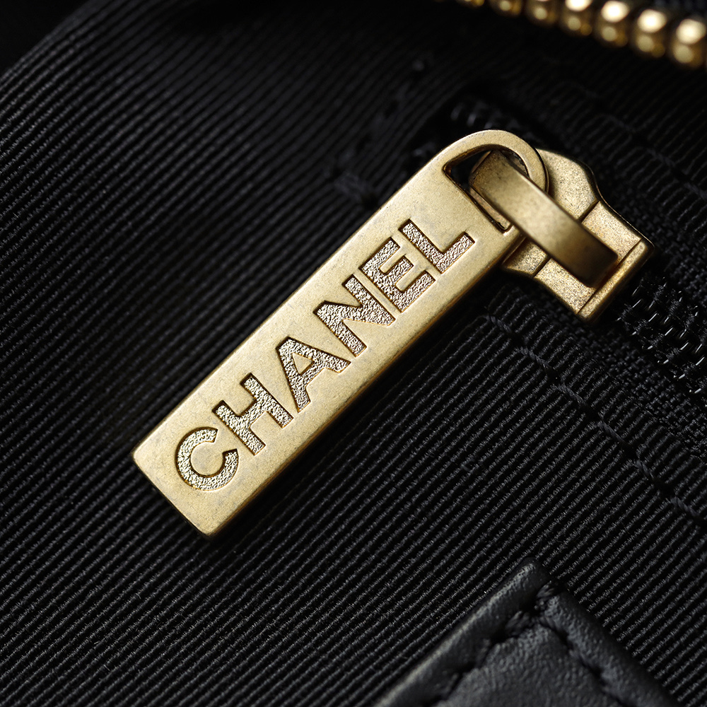 大号.顶规 Chanel 香奈儿 25C 嬉皮 头层皮 手提袋 斜挎包 包包  黑色  AS5339-B18791-94305