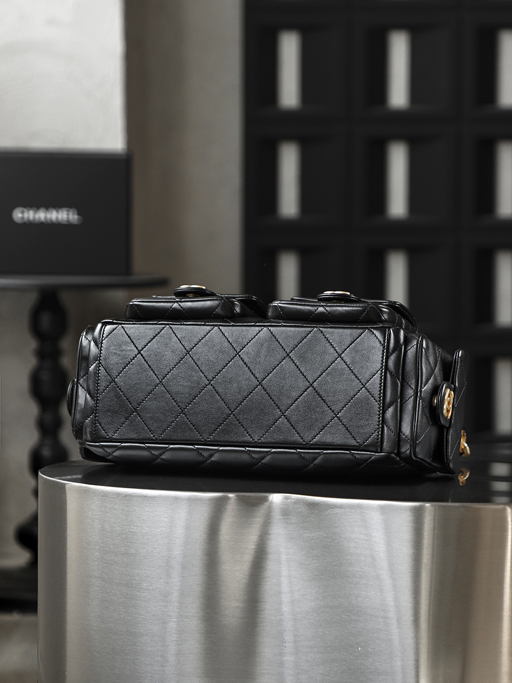 超大号.顶规 Chanel 香奈儿 25C 嬉皮 流浪 头层皮 手提袋 斜挎包 包包  黑色  AS5302-B18791-94305