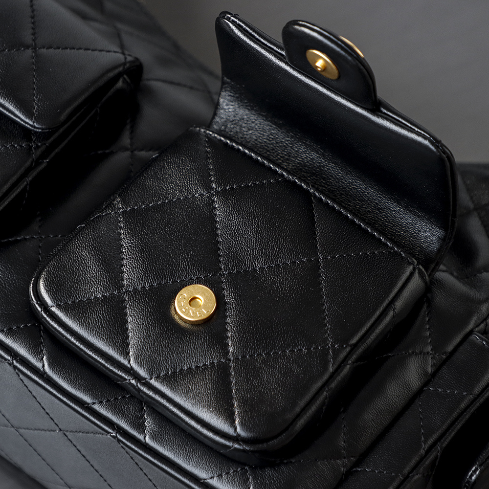 超大号.顶规 Chanel 香奈儿 25C 嬉皮 流浪 头层皮 手提袋 斜挎包 包包  黑色  AS5302-B18791-94305