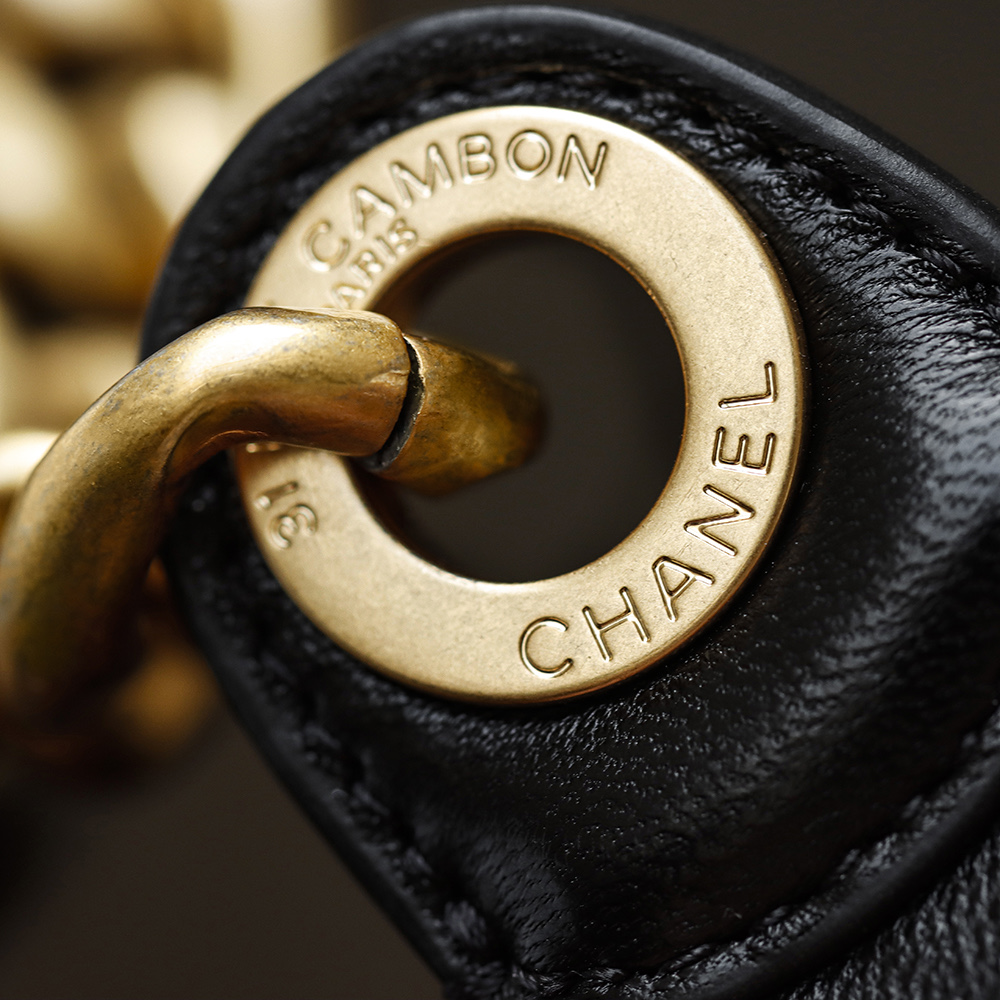 超大号.顶规 Chanel 香奈儿 25C 嬉皮 流浪 头层皮 手提袋 斜挎包 包包  黑色  AS5302-B18791-94305