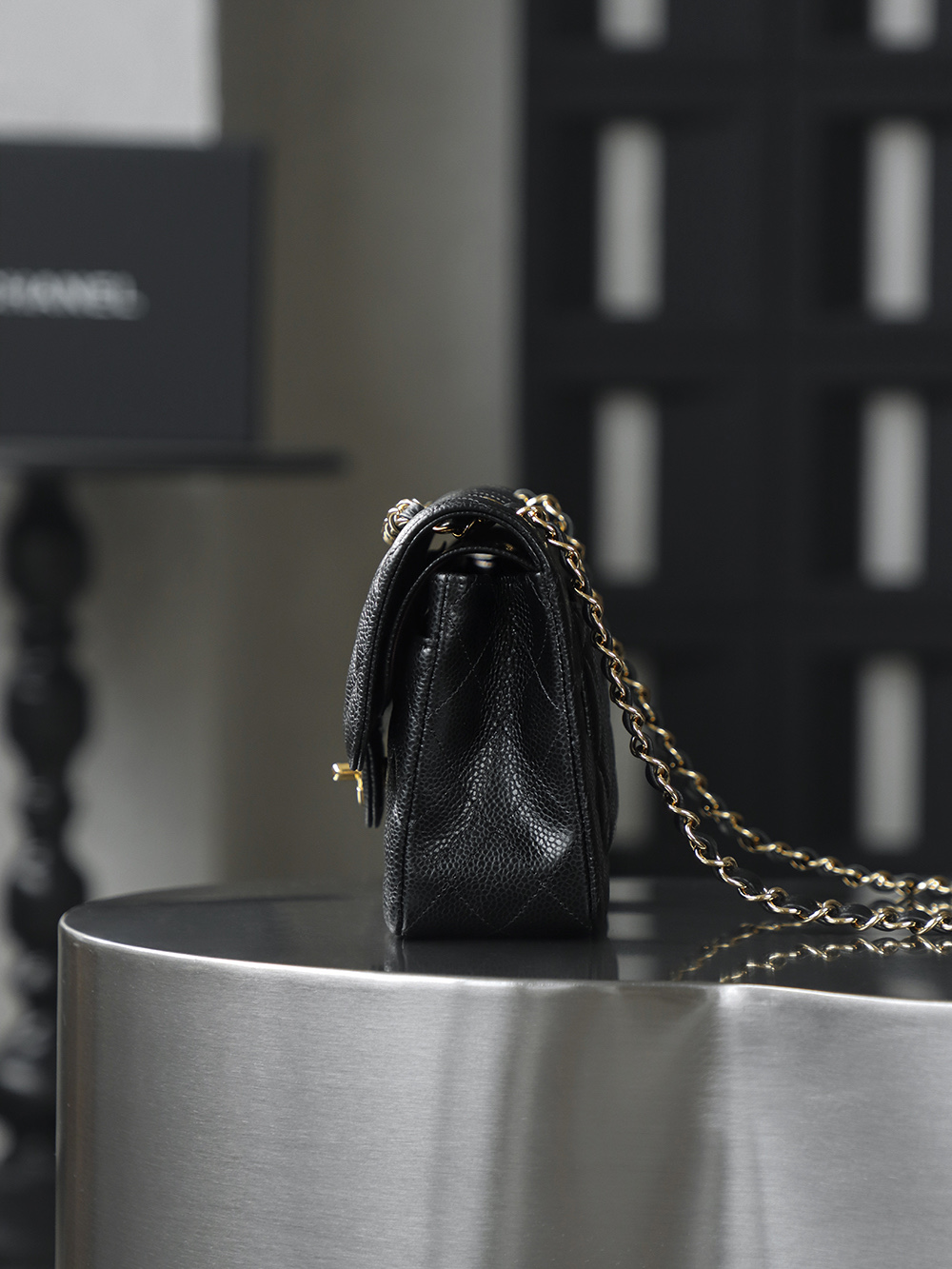 超大号.顶规 Chanel 香奈儿 Classic Flap CF 头层皮 手提袋 斜挎包 包包  黑色  A01112-Y01864-C3906