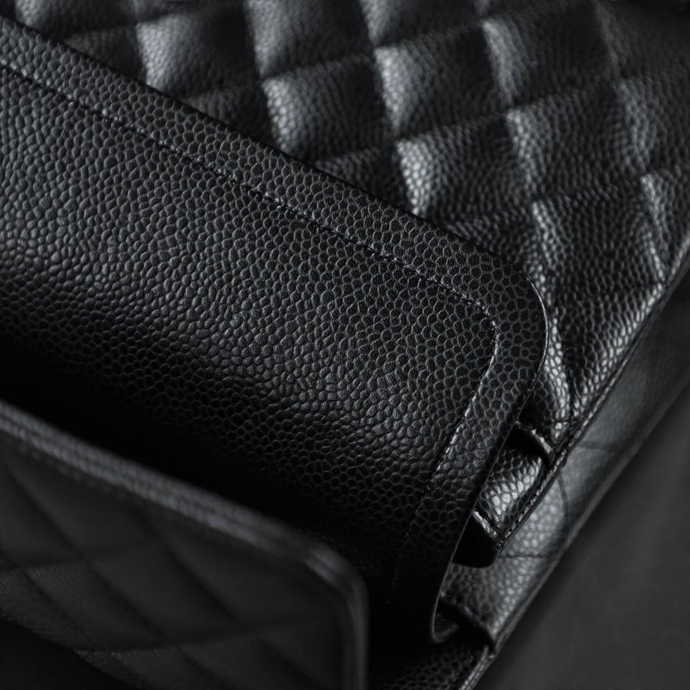 顶规 Chanel 香奈儿 Classic Flap CF 头层皮 手提袋 斜挎包 包包  黑银 A01112-Y01588-C3906