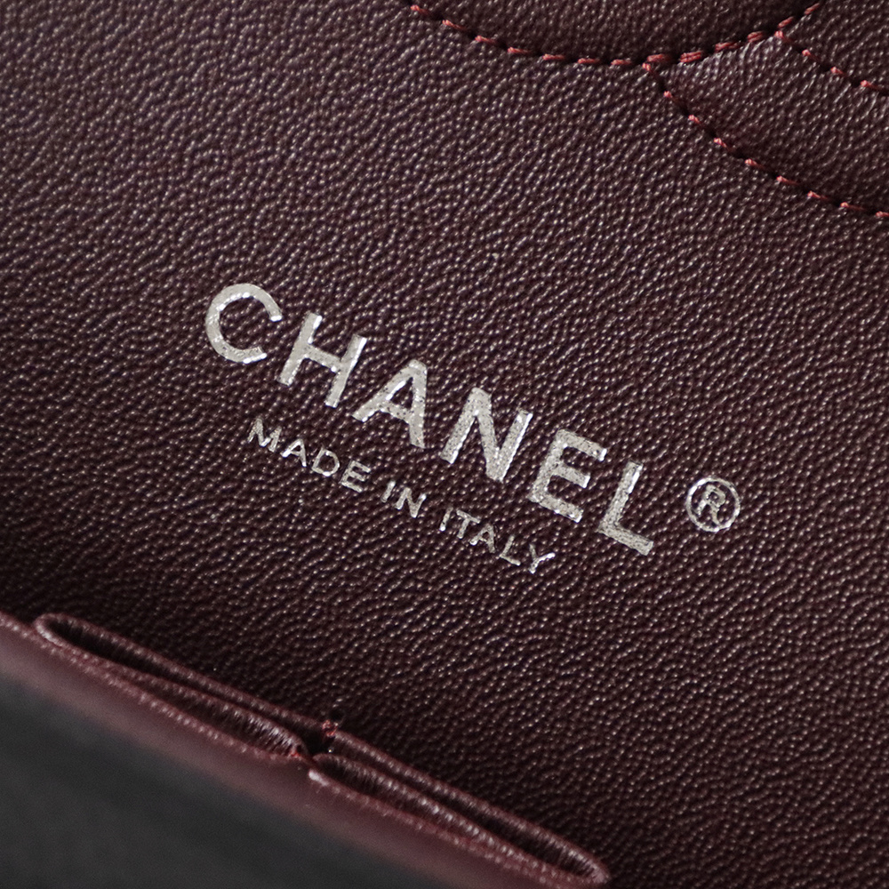 顶规 Chanel 香奈儿 Classic Flap CF 头层皮 手提袋 斜挎包 包包  黑银 A01112-Y01588-C3906