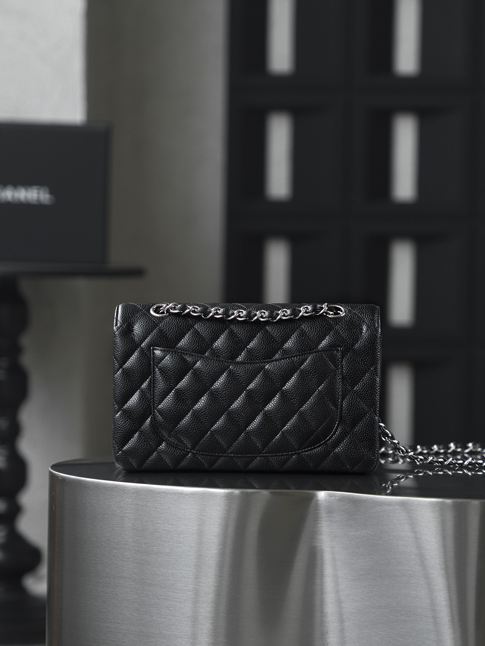 顶规 Chanel 香奈儿 Classic Flap CF 头层皮 手提袋 斜挎包 包包  小号 黑金 A01113-Y01588-C3906