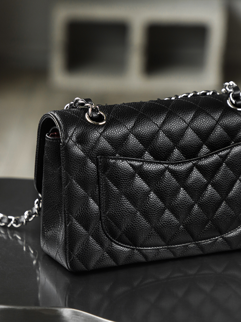 顶规 Chanel 香奈儿 Classic Flap CF 头层皮 手提袋 斜挎包 包包  小号 黑金 A01113-Y01588-C3906