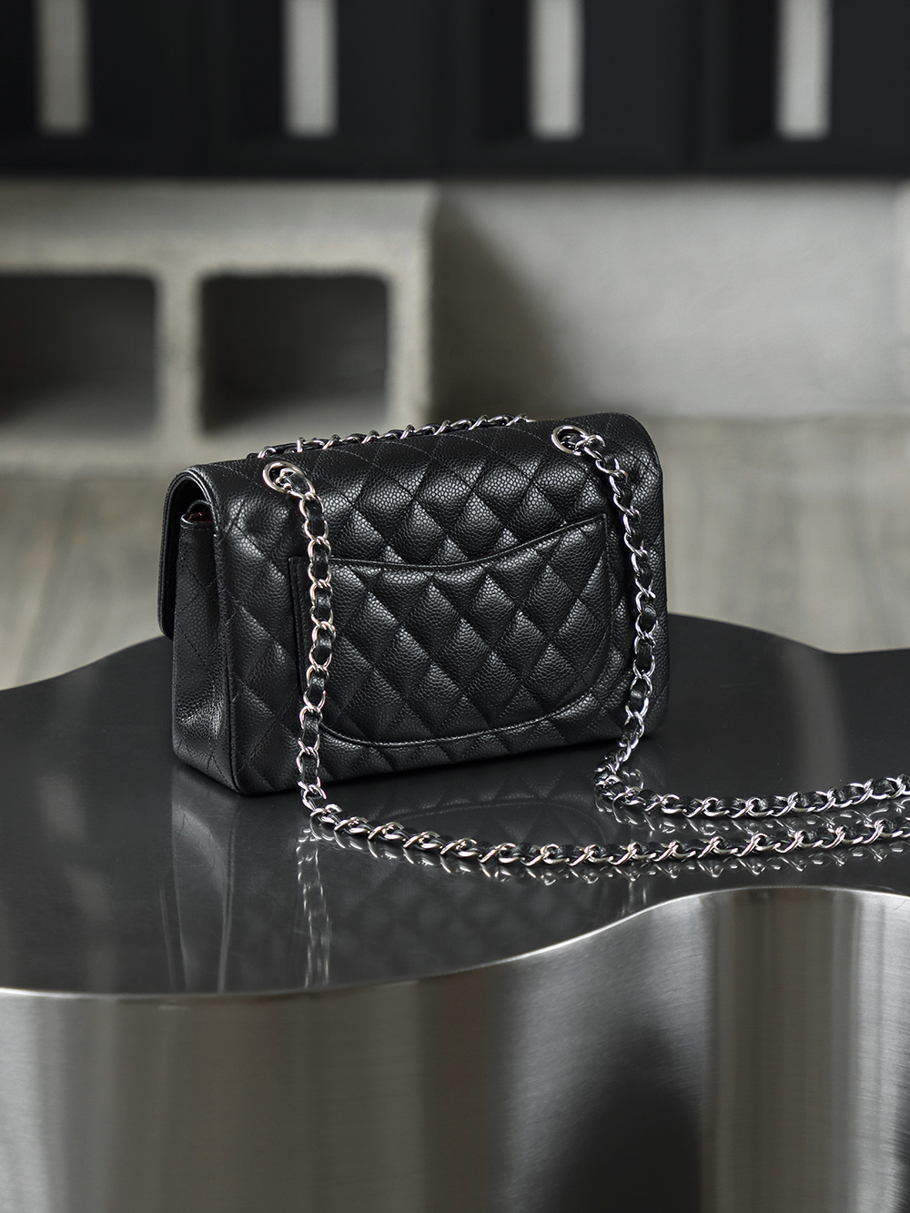 顶规 Chanel 香奈儿 Classic Flap CF 头层皮 手提袋 斜挎包 包包  小号 黑金 A01113-Y01588-C3906