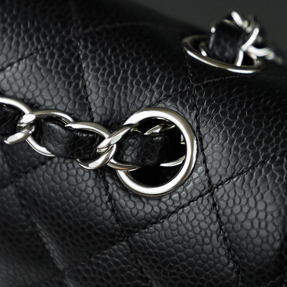 顶规 Chanel 香奈儿 Classic Flap CF 头层皮 手提袋 斜挎包 包包  小号 黑金 A01113-Y01588-C3906