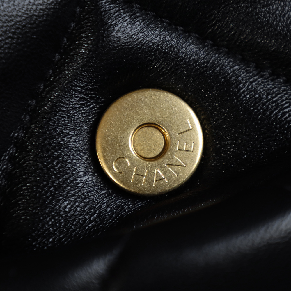 顶规 Chanel 香奈儿 19 Bag 头层皮 手提袋 斜挎包 包包  中号 黑金 AS1161-B02875-94305