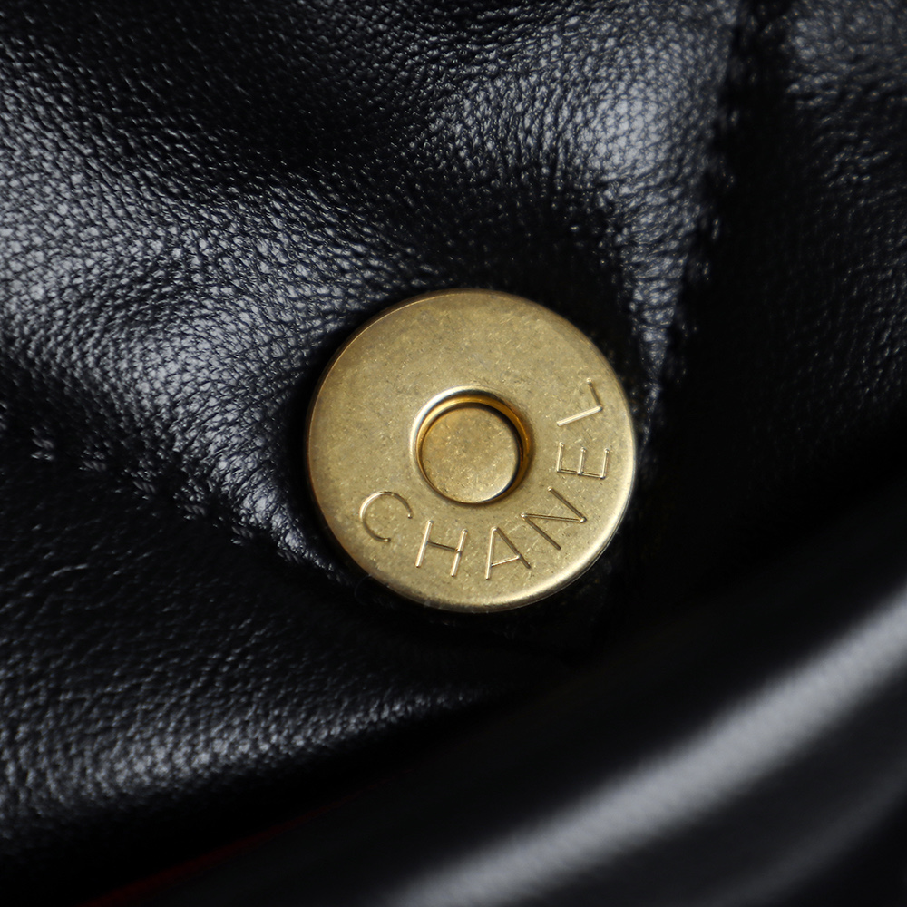 顶规 Chanel 香奈儿 19 Bag 头层皮 手提袋 斜挎包 包包  小号 黑银色 AS1160-B07327-94305