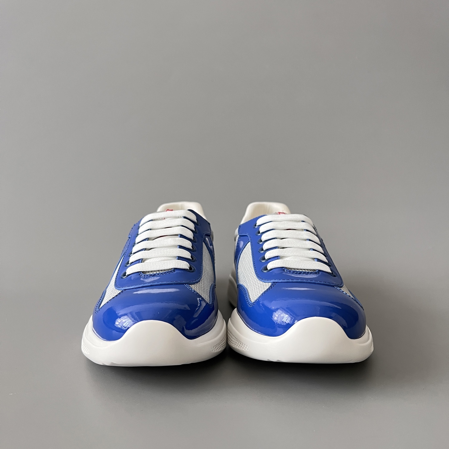 Prada 普拉达 America's Cup  系列 皮革 和织物面料 运动鞋 男士 蓝色B5 4E3400_ASZ_F0J3X_F_G000