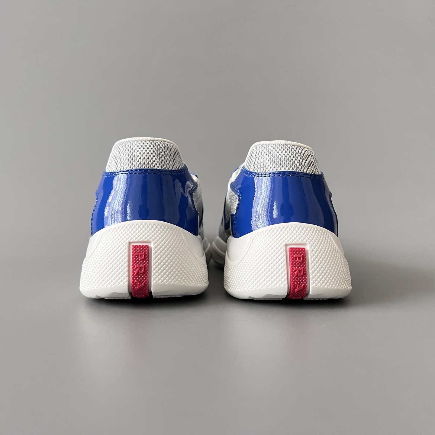 Prada 普拉达 America's Cup  系列 皮革 和织物面料 运动鞋 男士 蓝色B5 4E3400_ASZ_F0J3X_F_G000