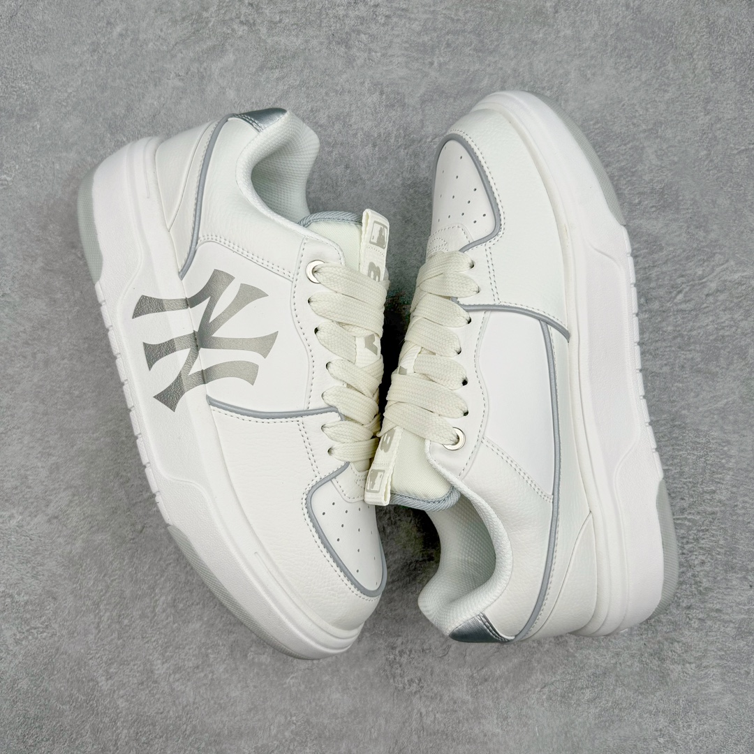 MLB 纽约洋基队 白色 低筒 厚底 老爹鞋 板鞋 休闲鞋 男鞋 女鞋 白银