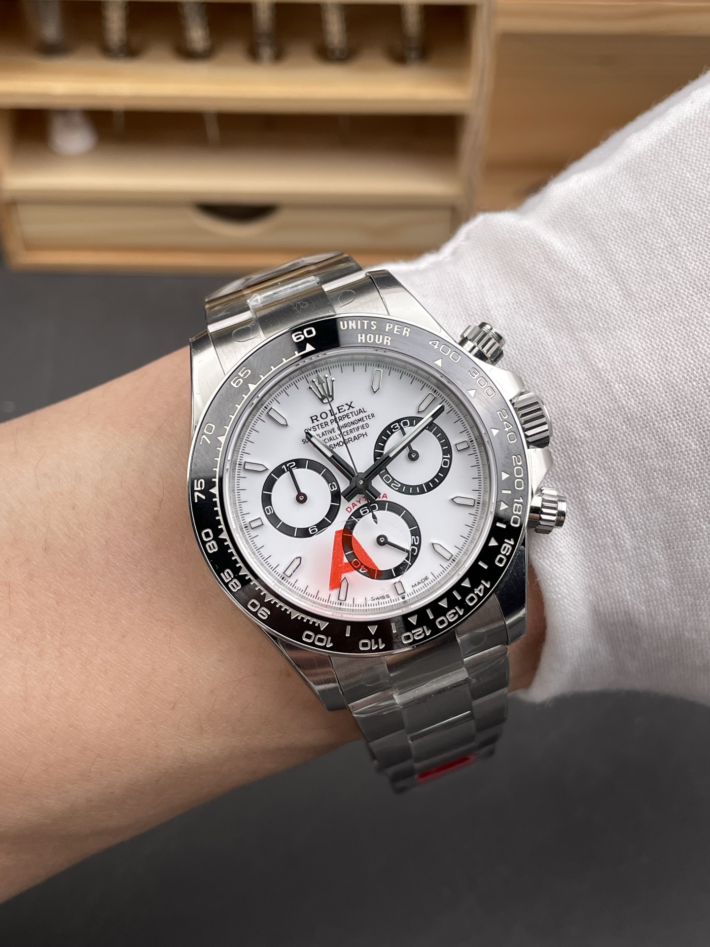 VS  2023款 ROLEX 勞力士 宇宙计型 迪通拿系列 自动机械机芯 熊猫迪40MM-M126500H-0001 