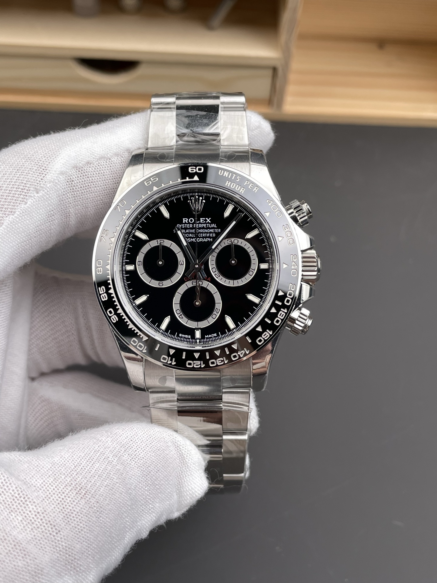 VS  2023款 ROLEX 勞力士 宇宙计型 迪通拿系列 自动机械机芯 黑盘 40MM-M126500H-0002