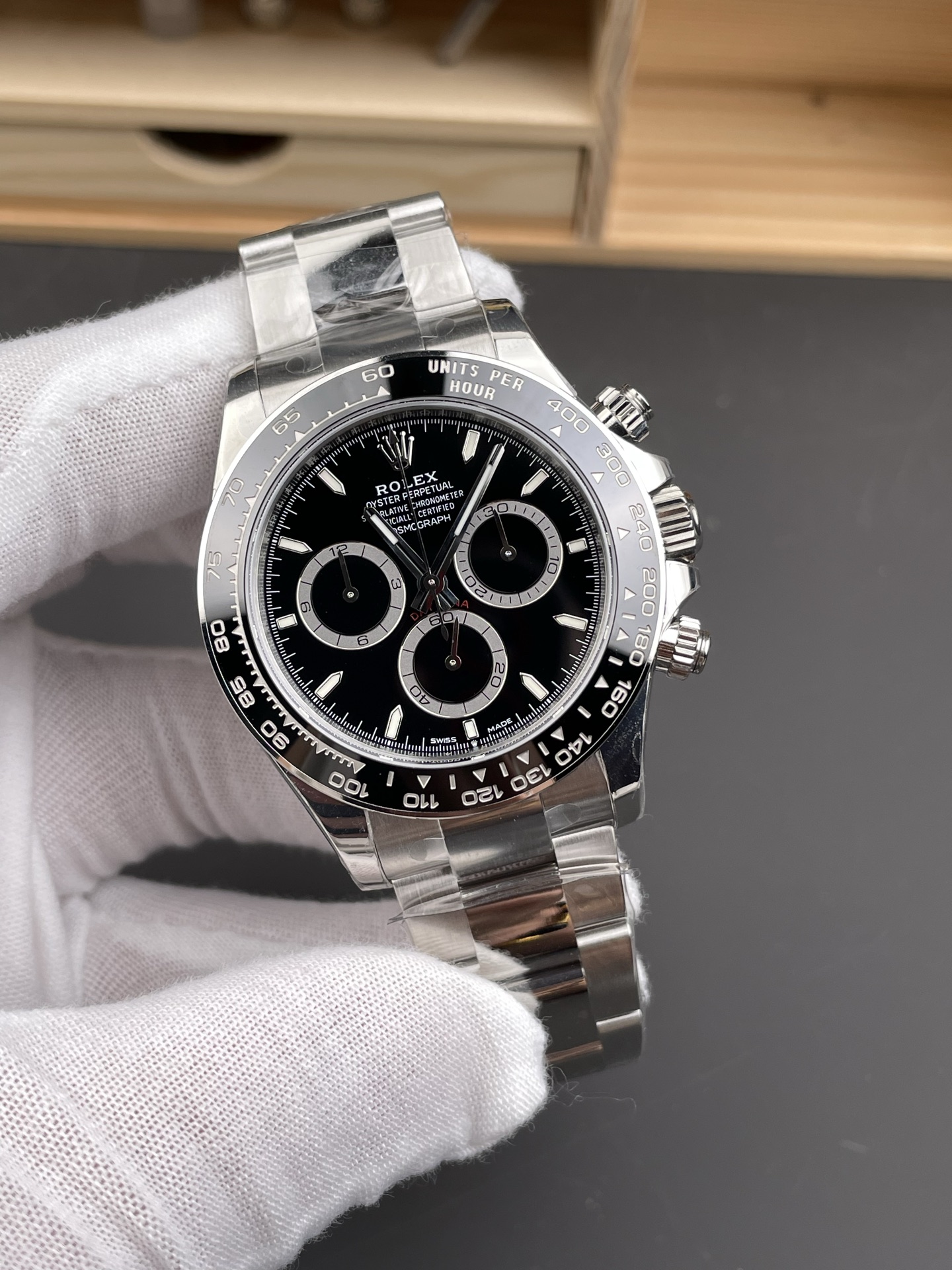 VS  2023款 ROLEX 勞力士 宇宙计型 迪通拿系列 自动机械机芯 黑盘 40MM-M126500H-0002