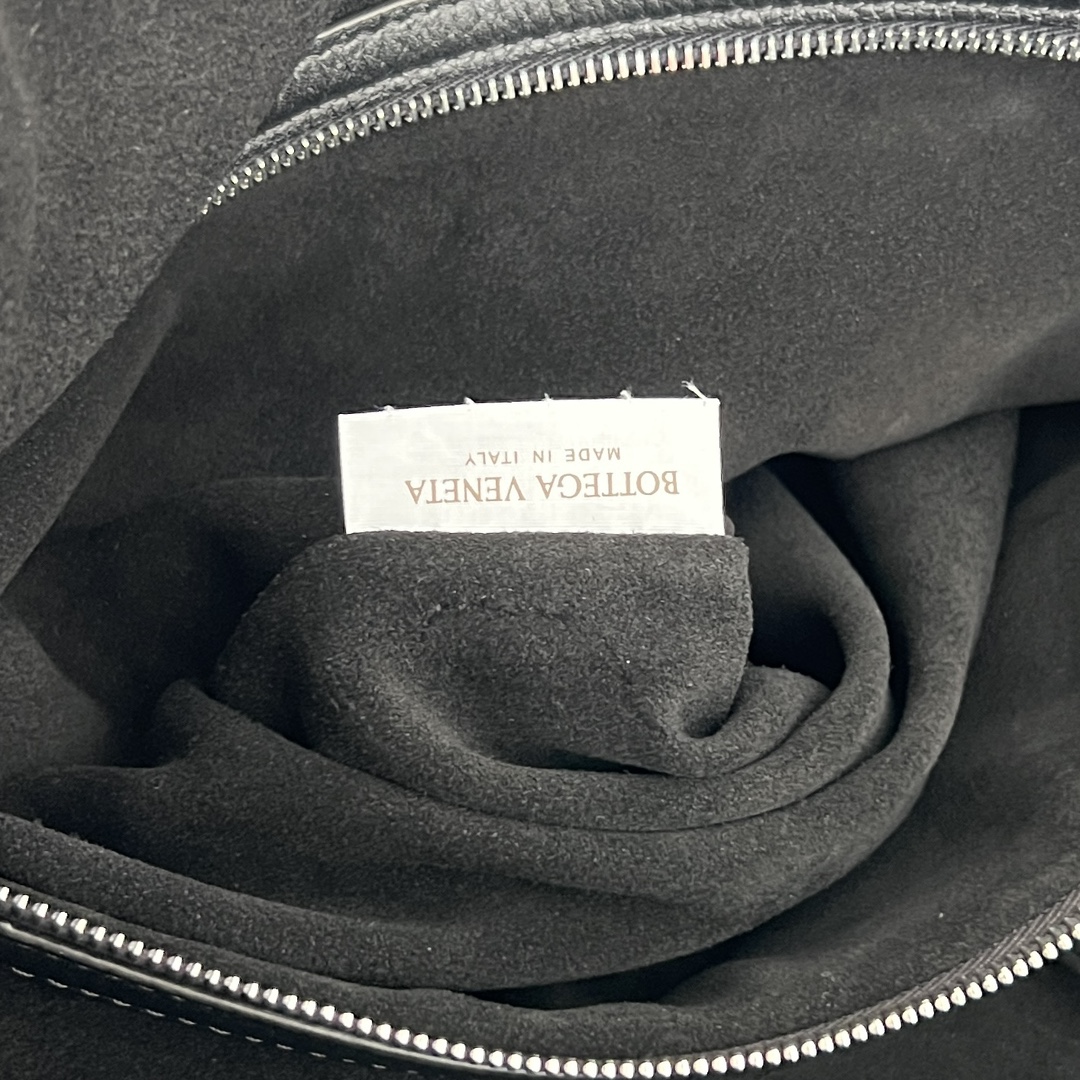 大号 BV 葆蝶家  Hobo Intrecciato 编织设计 购物袋 流浪手提袋 斜款包 男款  鹿皮  黑色806976 