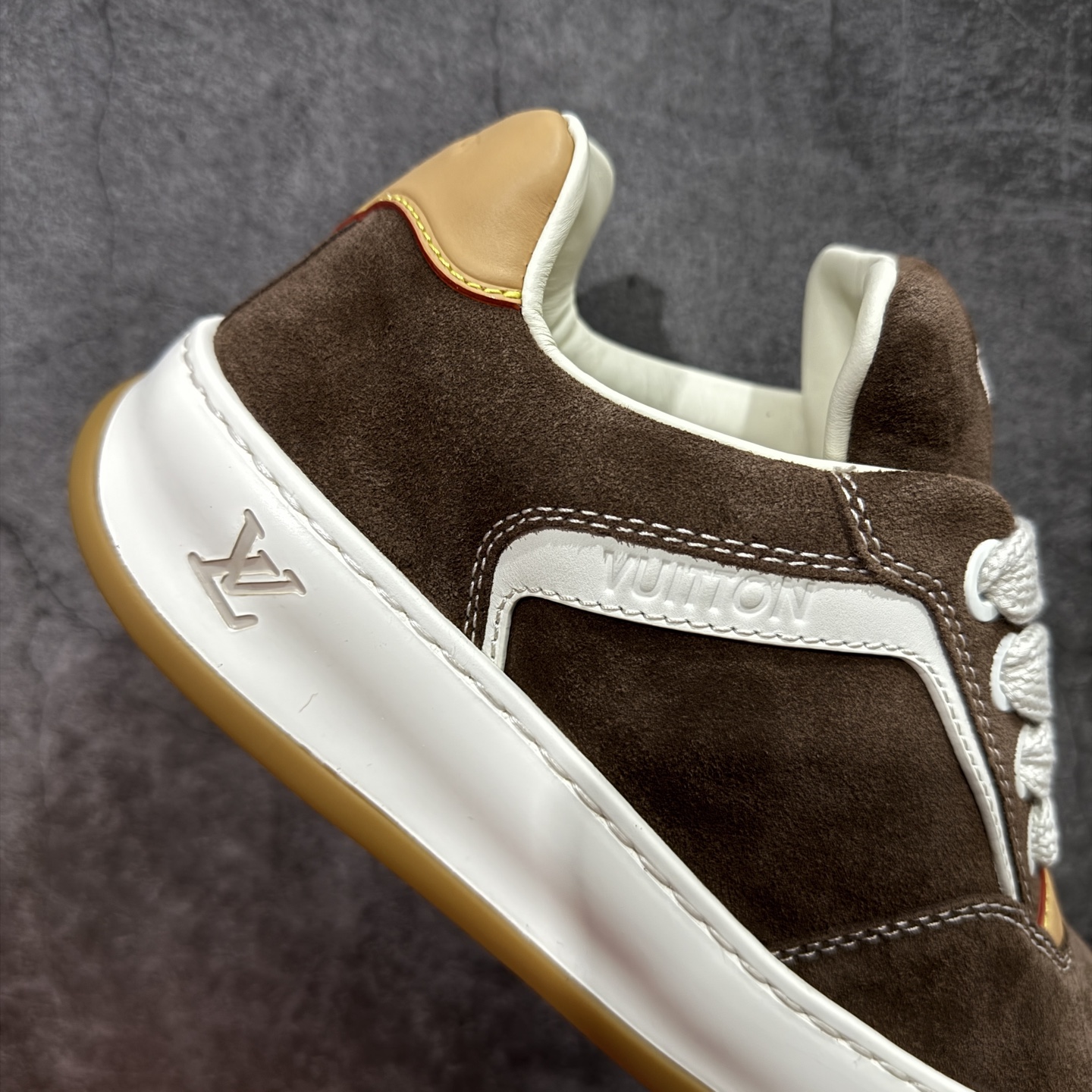 L-V Vuiton Tilted Sk8 Sneaker - High-Tier "Batch" - Premium Calfskin Edition  饼干鞋  棕色C0 1AJ766