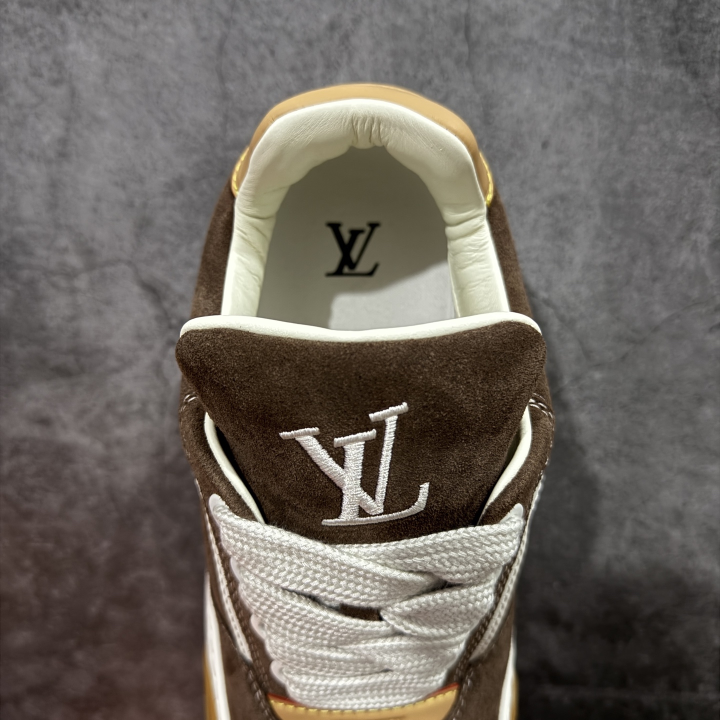 L-V Vuiton Tilted Sk8 Sneaker - High-Tier "Batch" - Premium Calfskin Edition  饼干鞋  棕色C0 1AJ766