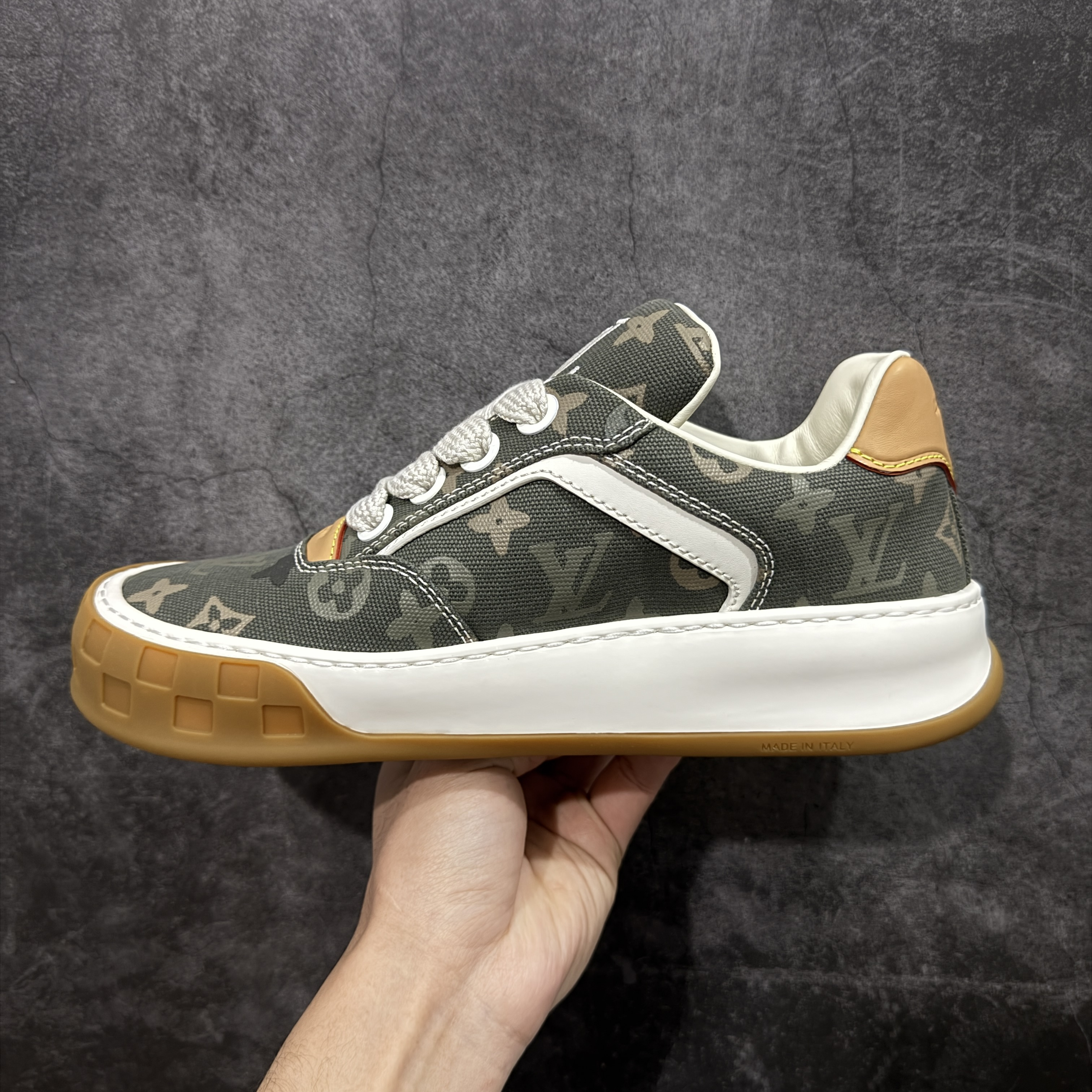 L-V Vuiton Tilted Sk8 Sneaker - High-Tier "Batch" - Premium Calfskin Edition  饼干鞋 