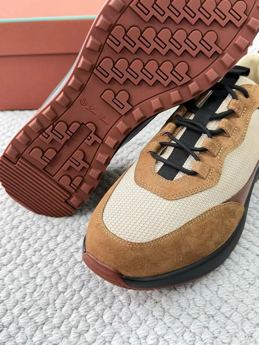 LP Loro Piana Week End Walk  Low-top Comfortable and casual Men's Shoes  Bullshit 运动鞋 波鞋  FAR1331_F8CB