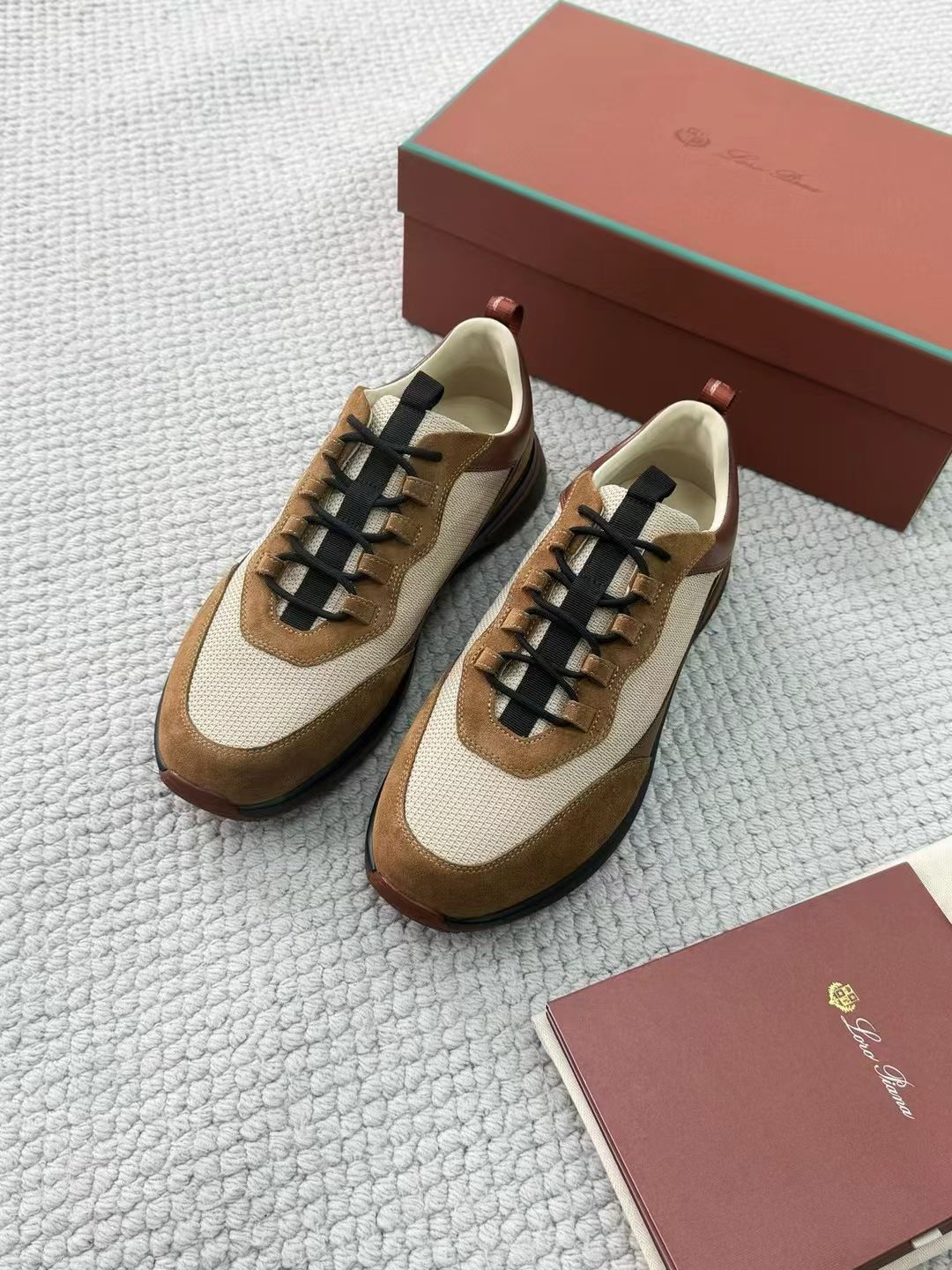 LP Loro Piana Week End Walk  Low-top Comfortable and casual Men's Shoes  Bullshit 运动鞋 波鞋  FAR1331_F8CB