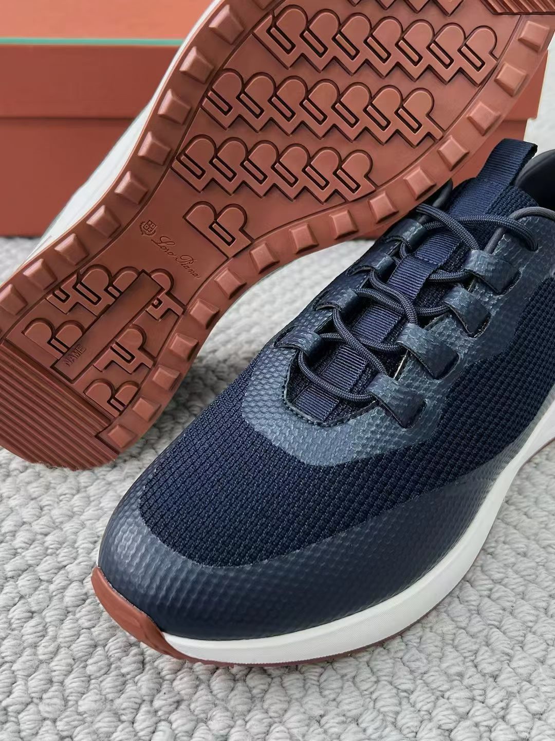 LP Loro Piana Week End Walk  Low-top Comfortable and casual Men's Shoes  Bullshit 运动鞋 波鞋  FAR1331_F8CB