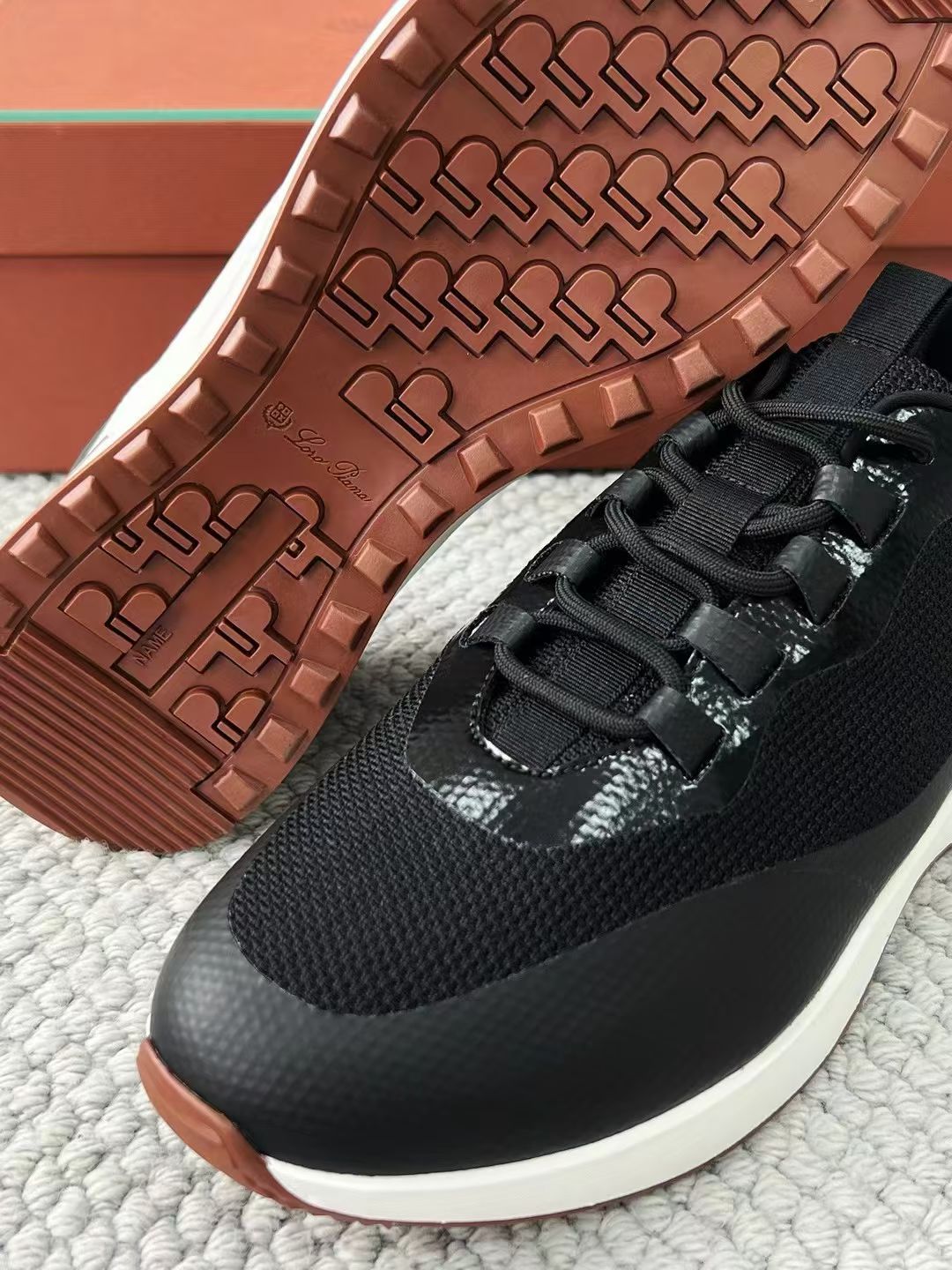 LP Loro Piana Week End Walk  Low-top Comfortable and casual Men's Shoes  Bullshit 运动鞋 波鞋  FAR1331_F8CB