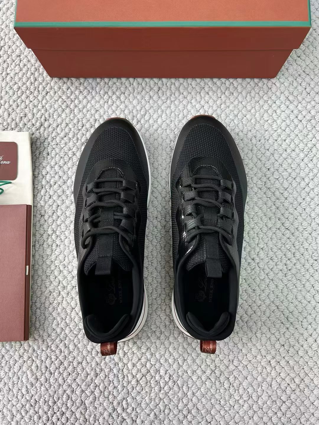 LP Loro Piana Week End Walk  Low-top Comfortable and casual Men's Shoes  Bullshit 运动鞋 波鞋  FAR1331_F8CB