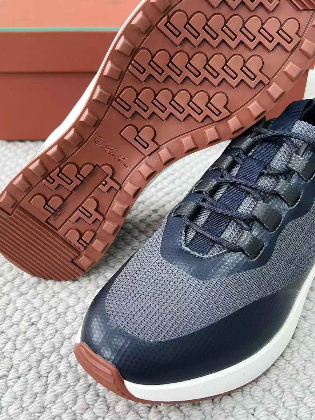 LP Loro Piana Week End Walk  Low-top Comfortable and casual Men's Shoes  Bullshit 运动鞋 波鞋  FAR1331_F8CB