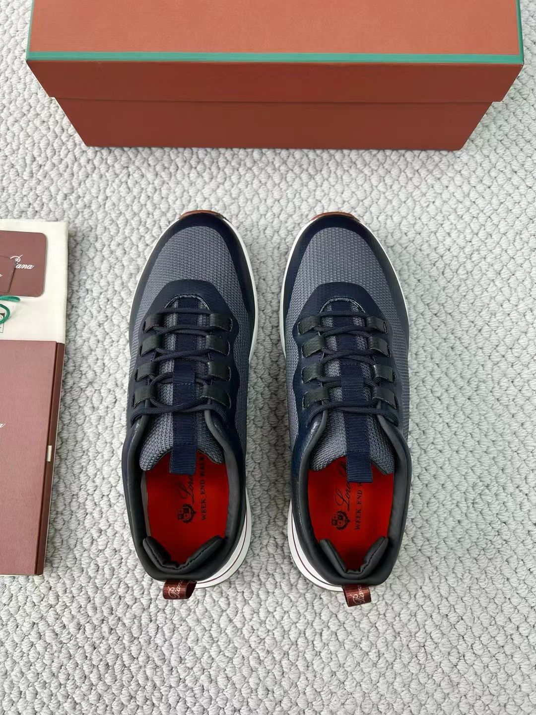 LP Loro Piana Week End Walk  Low-top Comfortable and casual Men's Shoes  Bullshit 运动鞋 波鞋  FAR1331_F8CB